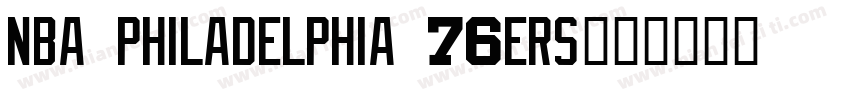 NBA Philadelphia 76ers字体转换
